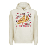Oatmeal Heather you'll always have a pizza my heart Premium Hoodie - MaliasSmallBusiness
