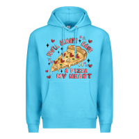 Ocean Blue you'll always have a pizza my heart Premium Hoodie - MaliasSmallBusiness