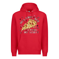 Red you'll always have a pizza my heart Premium Hoodie - MaliasSmallBusiness