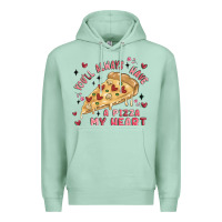 Seafoam you'll always have a pizza my heart Premium Hoodie - MaliasSmallBusiness