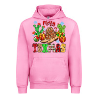 Fuchsia Pink Merry Texmas Urban Hoodie - MaliasSmallBusiness