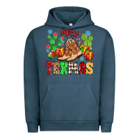 Pigment Midnight Navy Merry Texmas Urban Hoodie - MaliasSmallBusiness