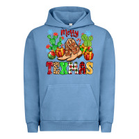 Pigment Pebble Blue Merry Texmas Urban Hoodie - MaliasSmallBusiness