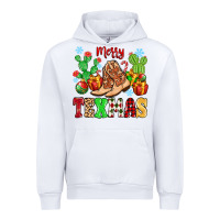 White Merry Texmas Urban Hoodie - MaliasSmallBusiness