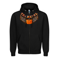 Black Thankful Zipper Hoodie - CowhideDigitalArt
