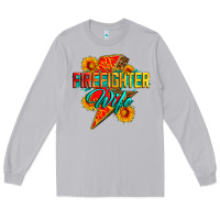 Moon Dust firefighter wife with lightning bolt Long Sleeve Tee - Zillion Design Studio