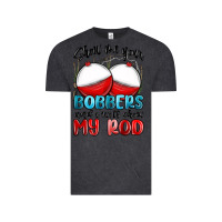 Vintage Black show me your bobbers and i will show my rod Vintage Tee - MaliasSmallBusiness