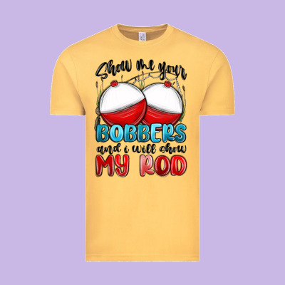 Vintage Tee show me your bobbers and i will show my rod