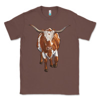 Chestnut longhorn cow Classic Tee - RanaPortraitStore