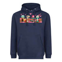 Navy teacher fuel coffee cups Heavyweight Hoodie - Jasminsmagicworld