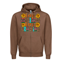 Chestnut keep going keep growing Zipper Hoodie - HRA Design Shop