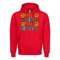Red keep going keep growing Zipper Hoodie - HRA Design Shop