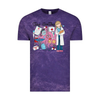 Cloud Purple stay healthy nurse Vintage Tee - MaliasSmallBusiness