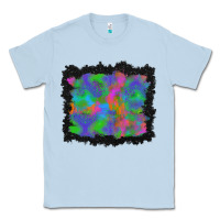 Dusty Blue halloween neon leopard background Classic Tee - BundleAndBundleShop