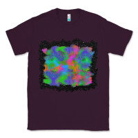 Plum halloween neon leopard background Classic Tee - BundleAndBundleShop