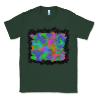 Sports Green halloween neon leopard background Classic Tee - BundleAndBundleShop