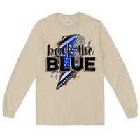 Mushroom back the blue with lightning bolt Long Sleeve Tee - Zillion Design Studio