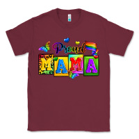 Burgundy proud mama Classic Tee - Zillion Design Studio