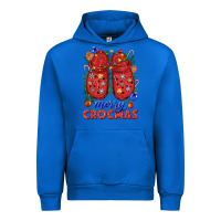 Cobalt Merry crocmas Urban Hoodie - NancyCooperArtShop