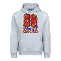 Heather Grey Merry crocmas Urban Hoodie - NancyCooperArtShop