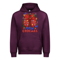 Mauve Wine Merry crocmas Urban Hoodie - NancyCooperArtShop