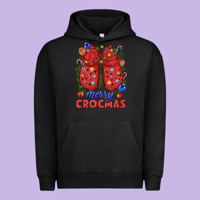 Merry Crocmas Urban Hoodie Designed By Nancycooperartshop