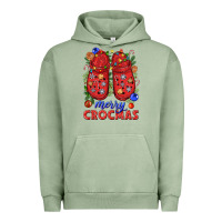 Pigment Oil Green Merry crocmas Urban Hoodie - NancyCooperArtShop