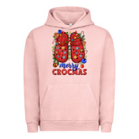 Pigment Salmon Merry crocmas Urban Hoodie - NancyCooperArtShop
