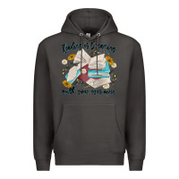 Smoke reading is dreaming with your eyes open Premium Hoodie - MaliasSmallBusiness