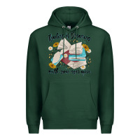 Sports Green reading is dreaming with your eyes open Premium Hoodie - MaliasSmallBusiness