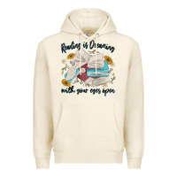 Tofu reading is dreaming with your eyes open Premium Hoodie - MaliasSmallBusiness