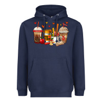 Navy teacher coffee cups Heavyweight Hoodie - Jasminsmagicworld