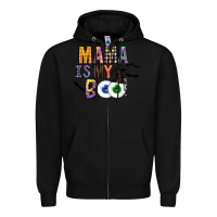 Black Mama is my Boo Zipper Hoodie - CowhideDigitalArt