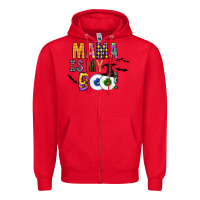 Red Mama is my Boo Zipper Hoodie - CowhideDigitalArt