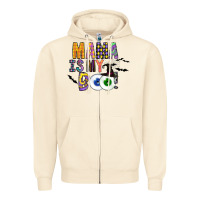 Sandshell Mama is my Boo Zipper Hoodie - CowhideDigitalArt