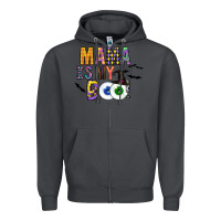 Smoke Mama is my Boo Zipper Hoodie - CowhideDigitalArt