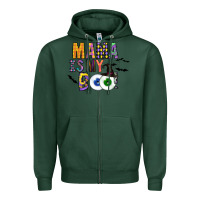 Sports Green Mama is my Boo Zipper Hoodie - CowhideDigitalArt