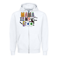 White Mama is my Boo Zipper Hoodie - CowhideDigitalArt