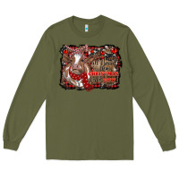 Army Green all i want for christmas is a cow cowhide Long Sleeve Tee - RanaPortraitStore