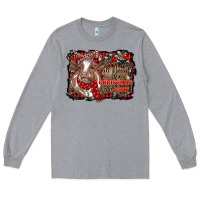 Heather Grey all i want for christmas is a cow cowhide Long Sleeve Tee - RanaPortraitStore