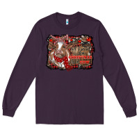 Plum all i want for christmas is a cow cowhide Long Sleeve Tee - RanaPortraitStore