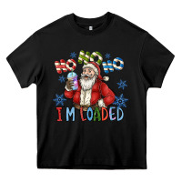 Black ho ho ho im loaded Heavy Core Tee - CowhideDigitalArt