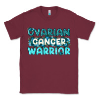 Burgundy Ovarian Cancer Warrior Classic Tee - texasbilliewilder
