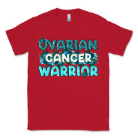 Red Ovarian Cancer Warrior Classic Tee - texasbilliewilder