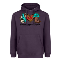 Plum peace love rodeo Heavyweight Hoodie - JahusDesignShop