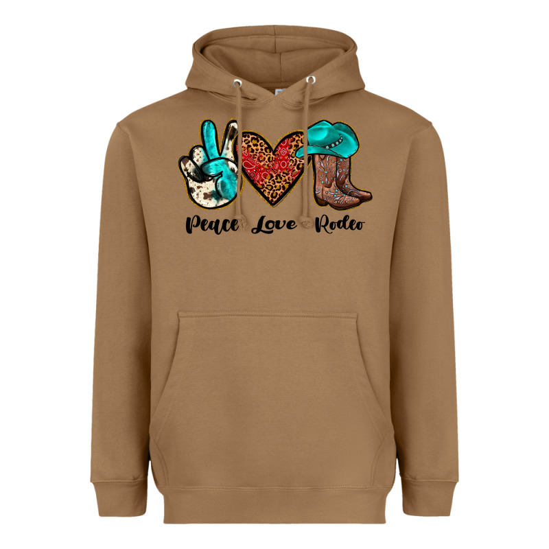 Peace Love Rodeo Heavyweight Hoodie by JahusDesignShop | Teevron