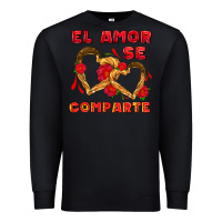 Black el amor se comparte with churros Premium Sweatshirt - AdoDesignShop