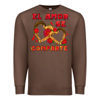 Chestnut el amor se comparte with churros Premium Sweatshirt - AdoDesignShop