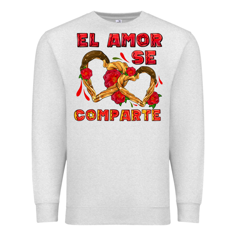 El Amor Se Comparte With Churros Premium Sweatshirt by AdoDesignShop | Teevron
