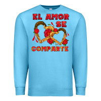 Ocean Blue el amor se comparte with churros Premium Sweatshirt - AdoDesignShop